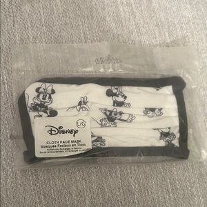 Disney Black and White Cloth Face Mask